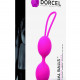 Вагинальные шарики Dorcel Dual Balls Magenta, диаметр 3,6см, вес 55гр