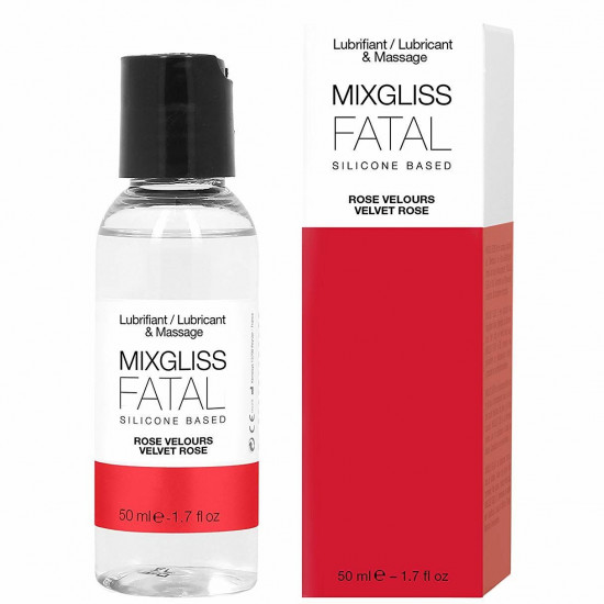 Лубрикант на силиконовой основе MixGliss FATAL - VALVET ROSE (50 мл) с ароматом бархатной розы