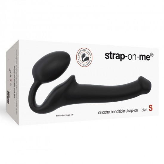 Безремневой страпон Strap-On-Me Black S, полностью регулируемый, диаметр 2,7см