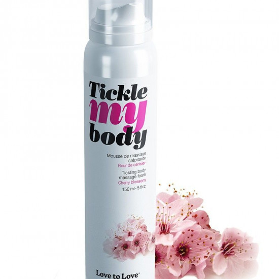 Массажная пена Love To Love TICKLE MY BODY Cherry Blossom (150 мл) увлажняющая