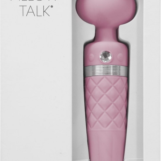 Вибромассажер 2в1 PILLOW TALK - Sultry Pink, классический массажер и вибратор с ротацией, подогрев