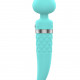 Вибромассажер 2в1 PILLOW TALK - Sultry Teal, классический массажер и вибратор с ротацией, подогрев