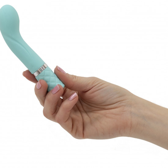 Роскошный вибратор Pillow Talk - Racy Teal с кристаллом Swarovski для точки G, подарочная упаковка