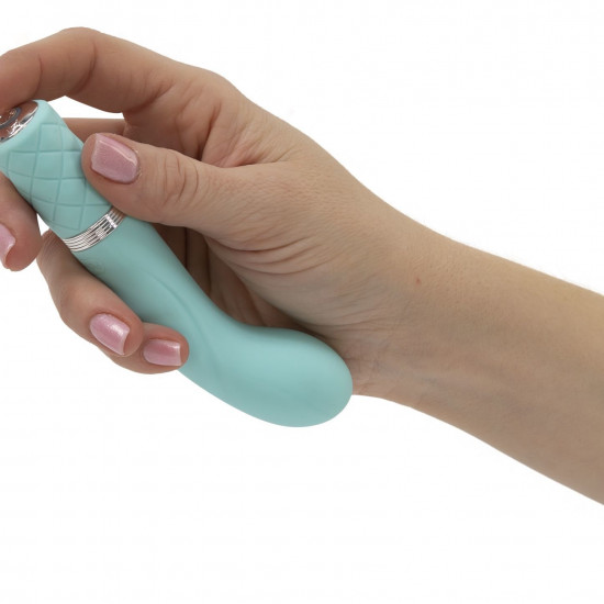 Роскошный вибратор Pillow Talk - Racy Teal с кристаллом Swarovski для точки G, подарочная упаковка