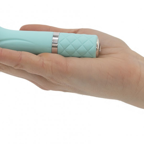 Роскошный вибратор Pillow Talk - Racy Teal с кристаллом Swarovski для точки G, подарочная упаковка