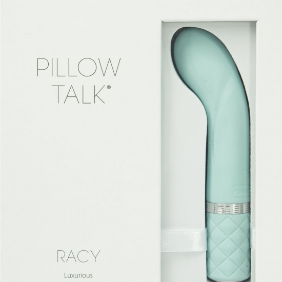 Роскошный вибратор Pillow Talk - Racy Teal с кристаллом Swarovski для точки G, подарочная упаковка