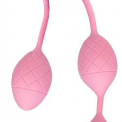 Розкішні вагінальні кульки PILLOW TALK - Frisky Pink з кристалом, діаметр 3,2 см, вага 49-75гр