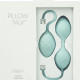 Роскошные вагинальные шарики PILLOW TALK - Frisky Teal с кристаллом, диаметр 3,2см, вес 49-75гр