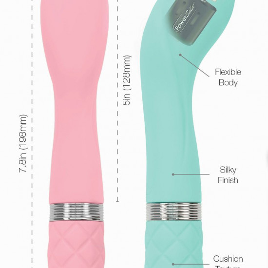 Роскошный вибратор Pillow Talk - Sassy Pink с кристаллом Сваровски для точки G, подарочная упаковка