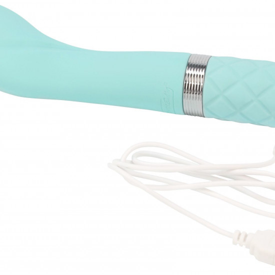 Роскошный вибратор Pillow Talk - Sassy Teal с кристаллом Сваровски для точки G, подарочная упаковка