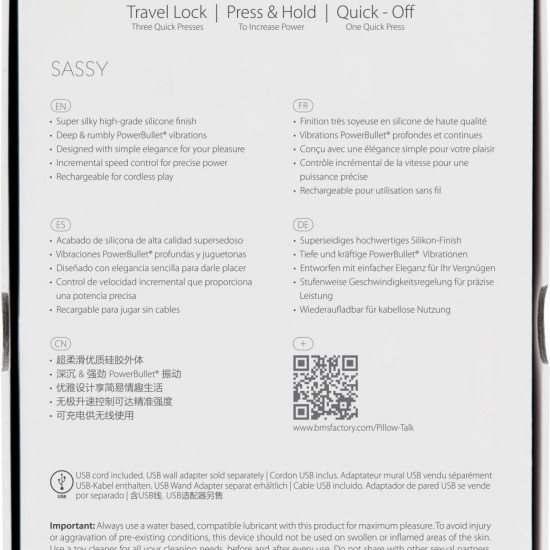 Роскошный вибратор Pillow Talk - Sassy Teal с кристаллом Сваровски для точки G, подарочная упаковка