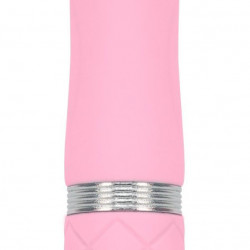 Розкішний вібратор PILLOW TALK - Flirty Pink з кристалом Swarovski, гнучка головка