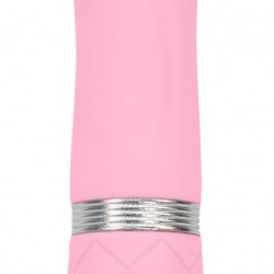 Розкішний вібратор PILLOW TALK - Flirty Pink з кристалом Swarovski, гнучка головка