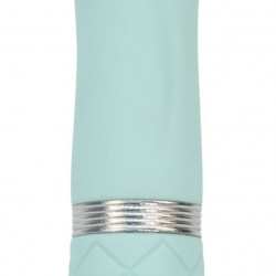 Розкішний вібратор PILLOW TALK - Flirty Teal з кристалом Swarovski, гнучка головка