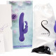 Вибратор-кролик с сенсорным управлением и ротацией Touch by SWAN - Duo Purple, глубокая вибрация