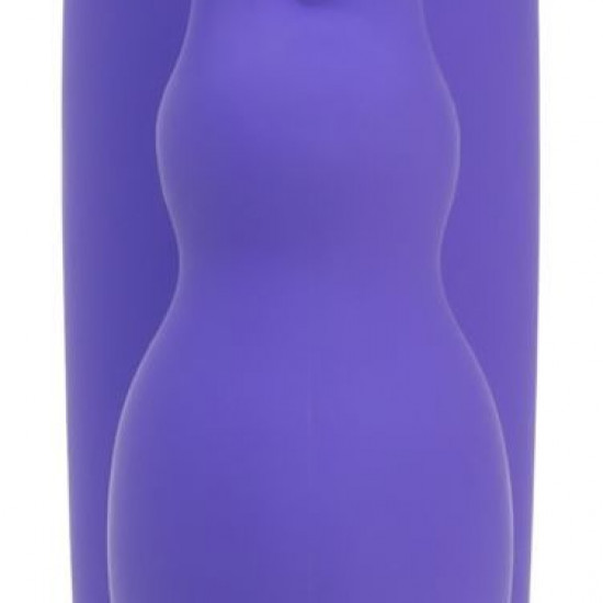 Вибратор-кролик с сенсорным управлением и ротацией Touch by SWAN - Duo Purple, глубокая вибрация