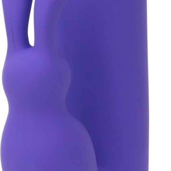 Вибратор-кролик с сенсорным управлением и ротацией Touch by SWAN - Duo Purple, глубокая вибрация