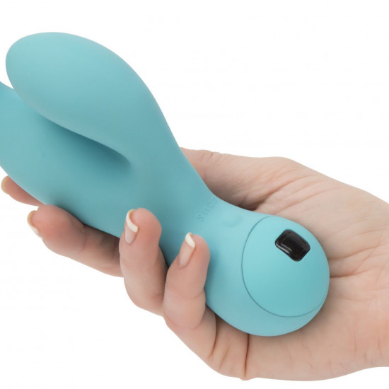 Вибратор-кролик с сенсорным управлением Touch by SWAN - Solo Teal, глубокая вибрация, для точки G