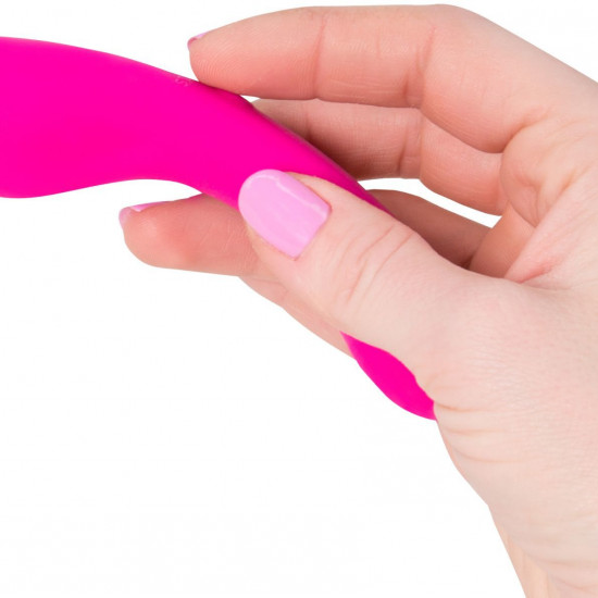 Минивибратор The Mini Swan Wand, два вибромотора, для вагинально-клиторальной стимуляции