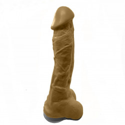 Крафтове мило-член із присоскою Чистий Кайф Brown size XL, натуральне