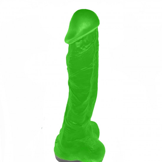 Крафтовое мыло-член с присоской Чистий Кайф Green size XL, натуральное