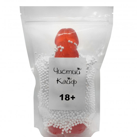 Крафтовое мыло-член с присоской Чистий Кайф Red size XL, натуральное