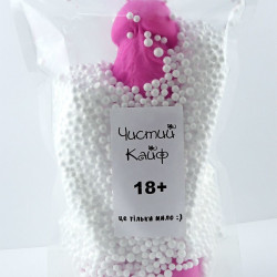 Крафтове мило-член із присоскою Чистий Кайф Violet size XL, натуральне