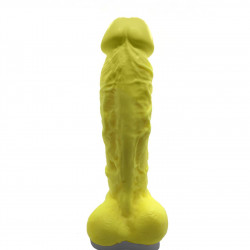 Крафтове мило-член із присоскою Чистий Кайф Yellow size XL, натуральне