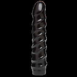 Дилдо Doc Johnson CodeBlack - 8 Inch Raging Vac-U-Lock із стимулювальним рельєфом, діаметр 3,8 см