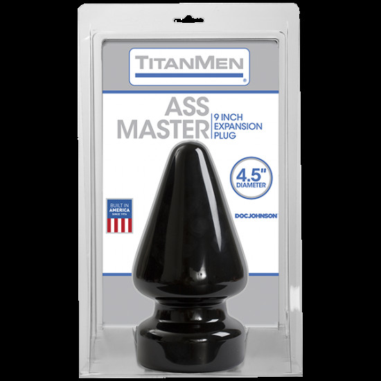 Пробка для фистинга Doc Johnson Titanmen Tools – Butt Plug – 4.5 Inch Ass Master, диаметр 11,7 см