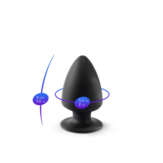 Анальная пробка SilexD (Model 1 size S) двухслойная, силикон+Silexpan, диаметр 5см