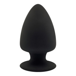 Анальна пробка SilexD (Model 1 size L), двошарова, силікон+Silexpan, діаметр 7,5 см