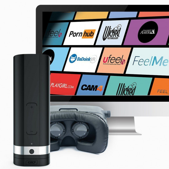 Интерактивный мастурбатор Kiiroo Onyx 2, 10 сжимающихся колец, не надо двигать, теледильдоника