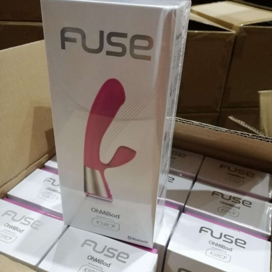 Интерактивный вибратор-кролик Ohmibod Fuse for Kiiroo Pink (мятая упаковка)