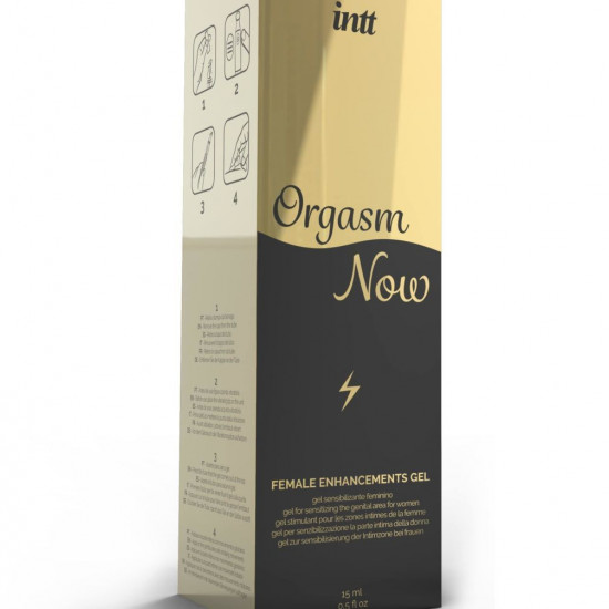Возбуждающий гель-вибратор для клитора в тубе с вибрирующим кончиком 2-в-1: Intt Orgasm Now (15 мл)