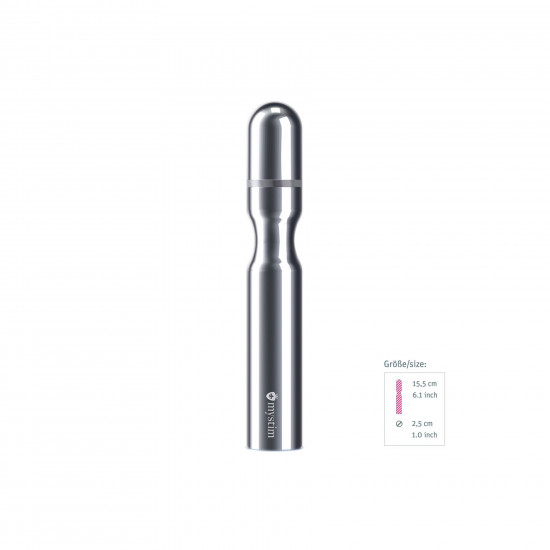 Металлическое дилдо Mystim Double Dan для электростимулятора, диаметр 2,5 см