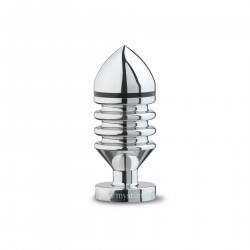 Металева анальна пробка Mystim Hector Helix S для електростимулятора, діаметр 4 см