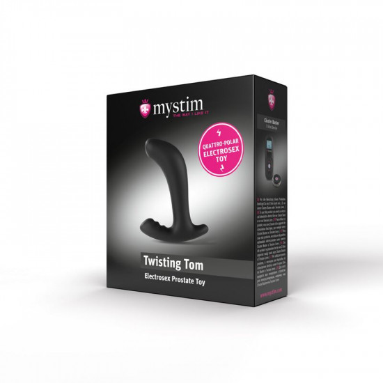 Массажер простаты Mystim Twisting Tom с моделированием формы для электростимулятора, диаметр 3,7 см