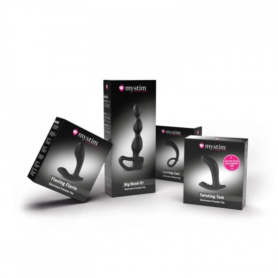 Массажер простаты Mystim Twisting Tom с моделированием формы для электростимулятора, диаметр 3,7 см