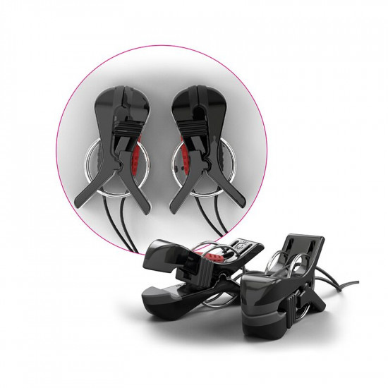 Зажимы для сосков Mystim Barry Bite для электростимуляции, с винтовой регулировкой