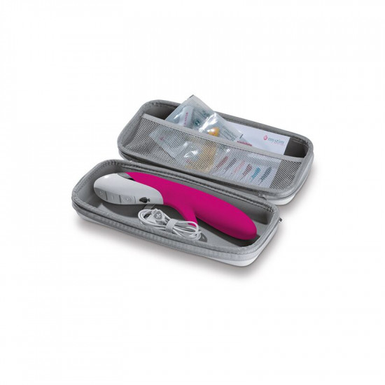 Вибратор-кролик Mystim Danny Divido Pink с глубокой вибрацией, 2 мотора