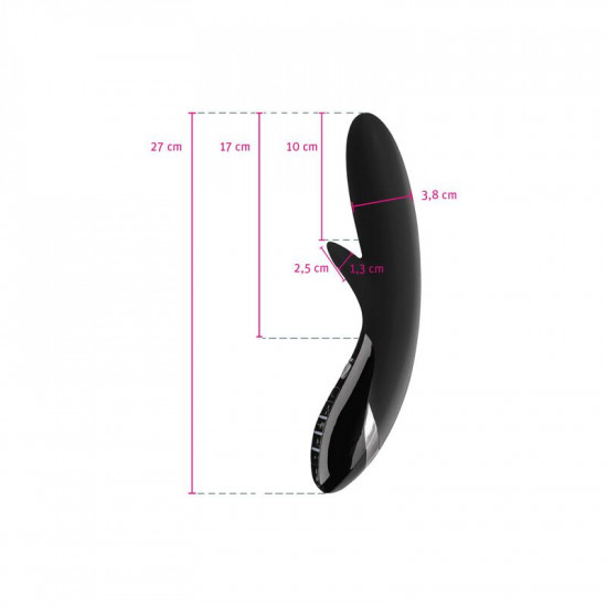 Вибратор-кролик с электростимуляцией Mystim Daring Danny eStim Black, миостимулятор