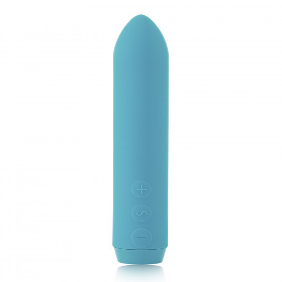 Минивибратор Je Joue - Classic Bullet Vibrator Teal с глубокой вибрацией и фиксацией на палец  + подарок косметичка