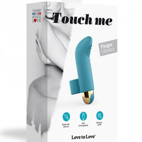 Вибратор на палец Love To Love TOUCH ME PETROLE перезаряжаемый, мощный мотор