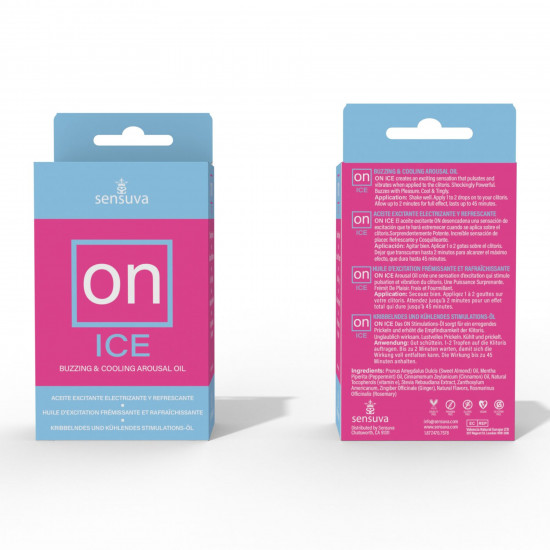 Возбуждающие капли для клитора Sensuva – ON Arousal Oil for Her Ice (5 мл) охлаждающие, до 30 минут