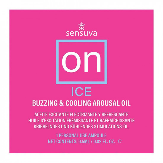 Пробник возбуждающего масла Sensuva – ON Arousal Oil for Her Ice (0,3 мл)