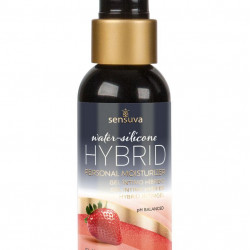 Змазка водно-силіконова Sensuva Hybrid Strawberry (57 мл) без цукру, можна для оральних пестощів
