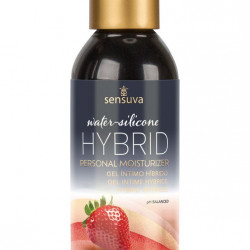 Змазка водно-силіконова Sensuva Hybrid Strawberry (125 мл) без цукру, можна для оральних пестощів