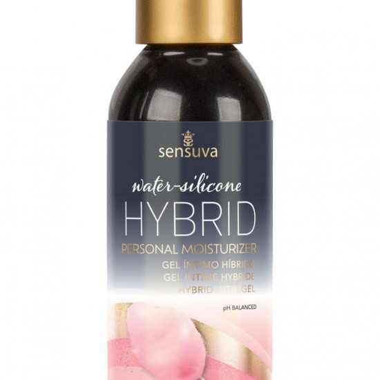 Смазка водно-силиконовая Sensuva Hybrid Cotton Candy (125 мл) без сахара, можно для оральных ласк