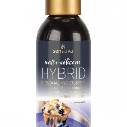 Змазка водно-силіконова Sensuva Hybrid Blueberry Muffin 125мл без цукру, можна для оральних пестощів